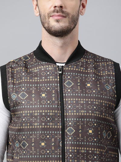 Hangup Men Casual Printed Jacket