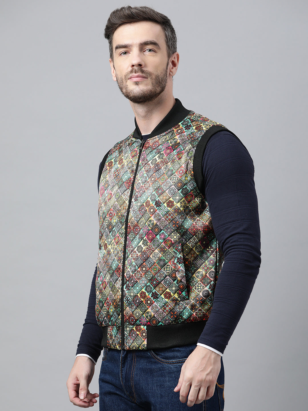 Hangup Men Casual Printed Jackets