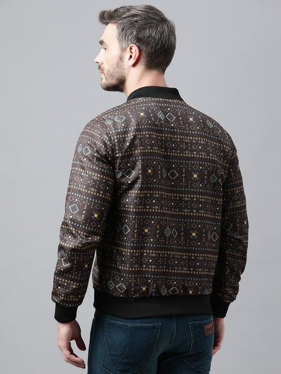 Hangup Men Casual Printed Jacket