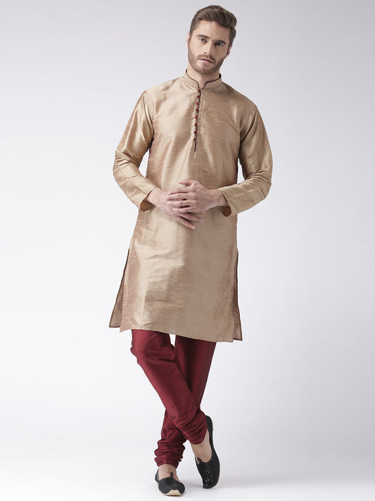 Hangup Men's Regular Solid Blend Kurta Pajama