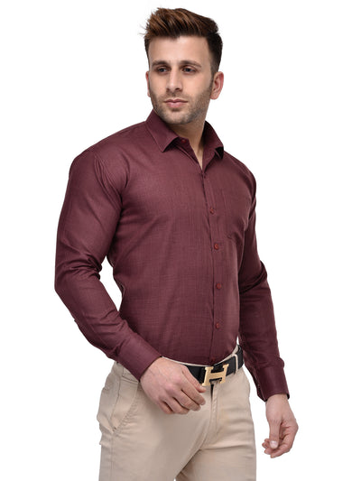 Hangup Men's Formal Solid Shirt