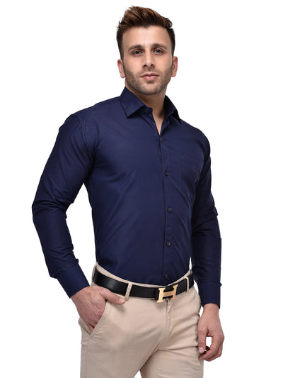 Hangup Men's Formal Solid Shirt