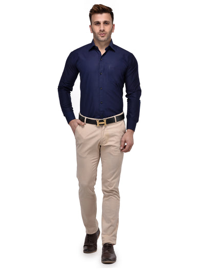 Hangup Men's Formal Solid Shirt