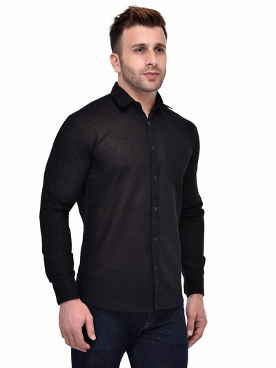 Hangup Men's Casual Solid Shirt