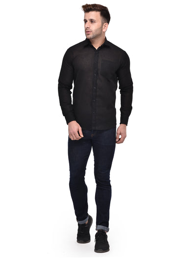 Hangup Men's Casual Solid Shirt