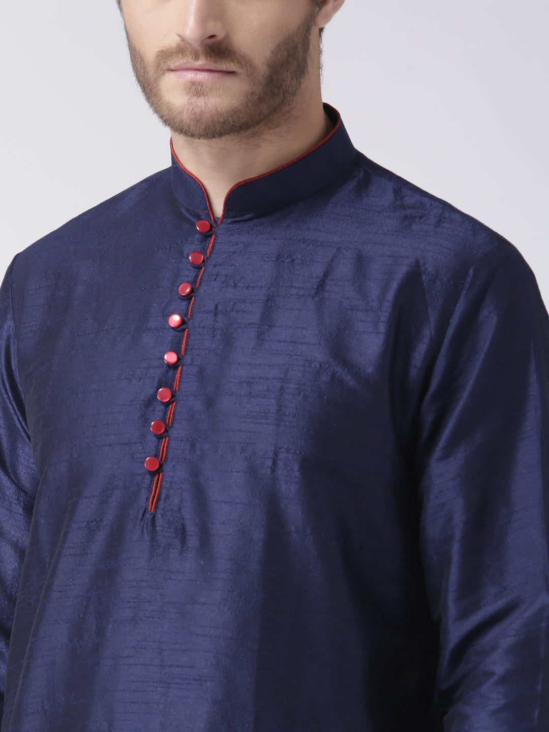 Hangup Men's Regular Solid Blend Kurta Pajama