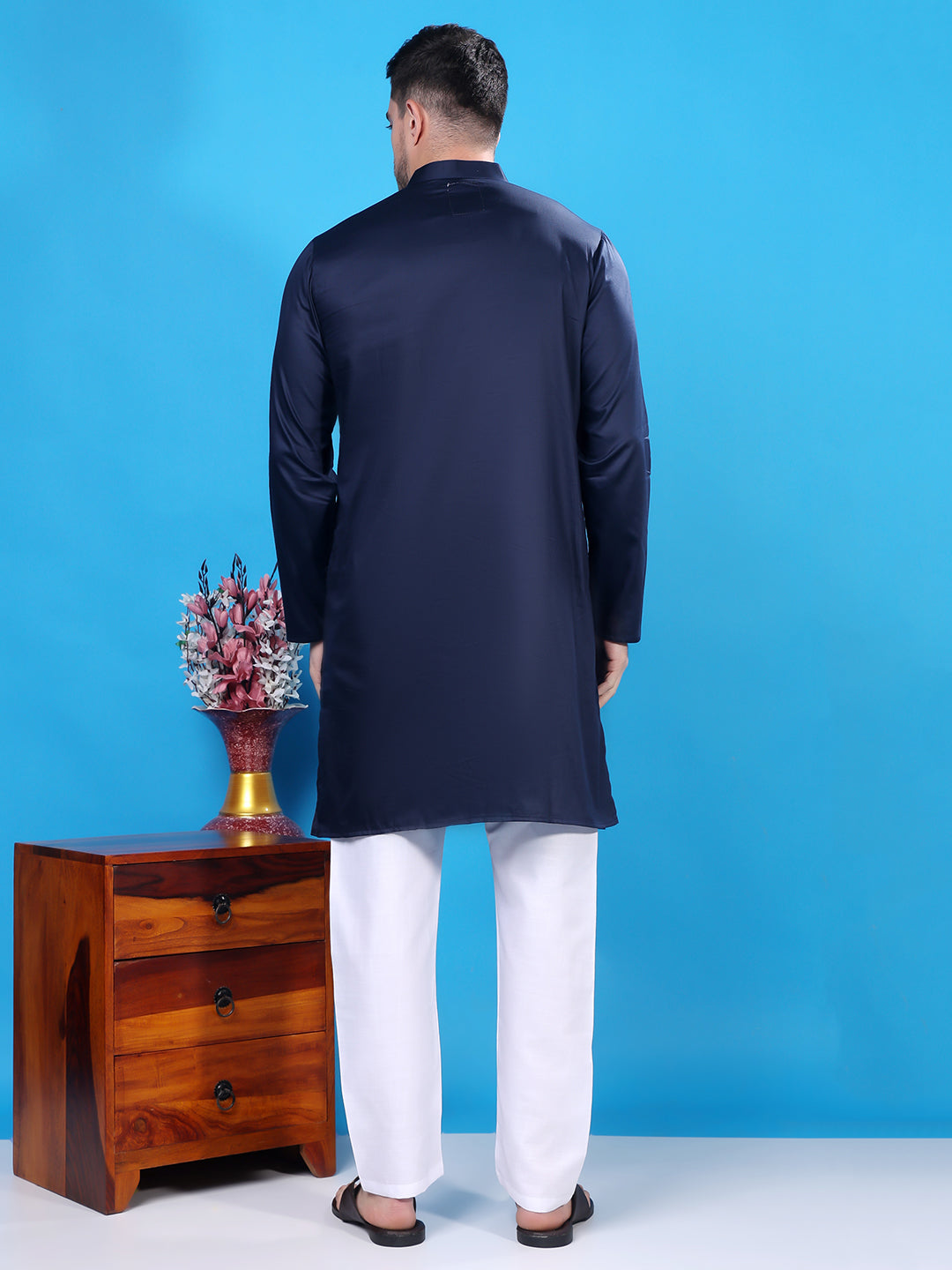 Hangup Men's  Cotton Kurta Only