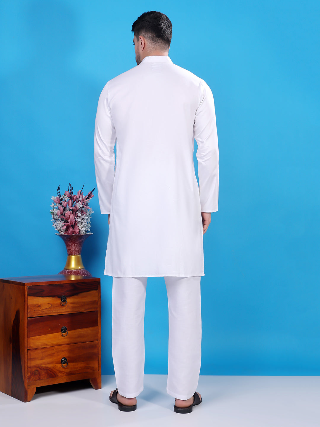 Hangup Men's  Cotton Kurta Only