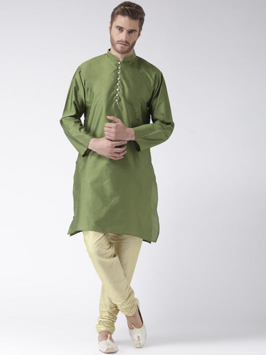 Hangup Men's Regular Solid Blend Kurta Pajama