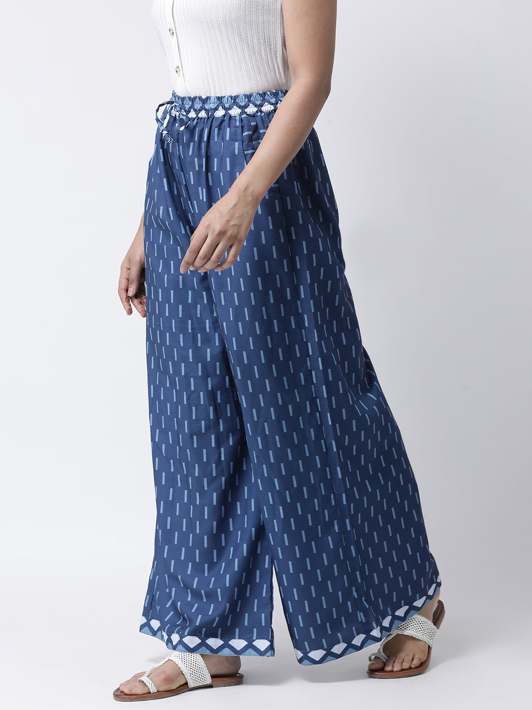 Hangup Women Printed Rayon Casual Palazzo/Pant