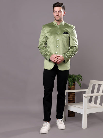 Hangup Men's Velvet Jodhpuri Blazer