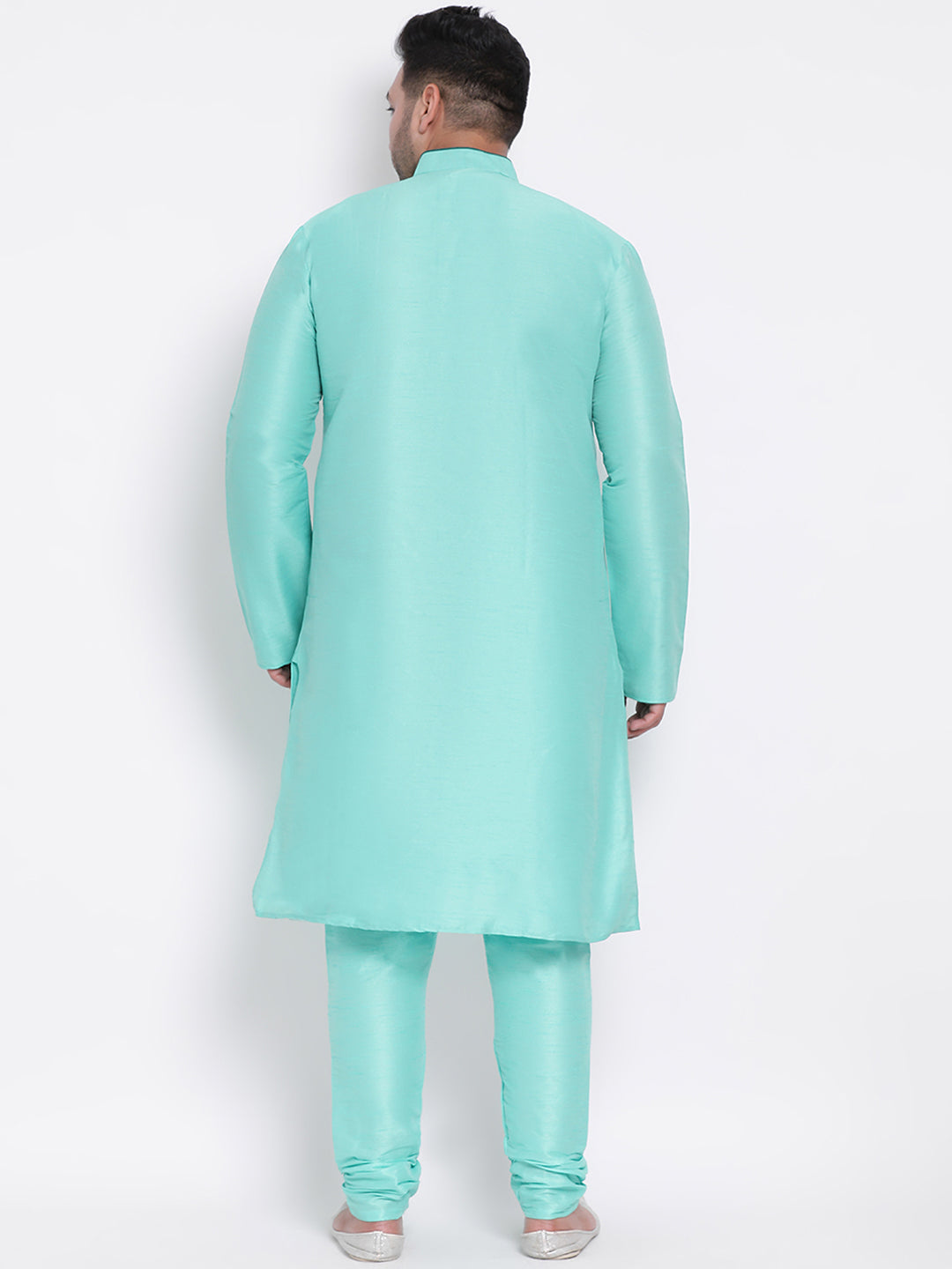 HANGUP Men Regular Fit Solid Silk Kurta Pyjama