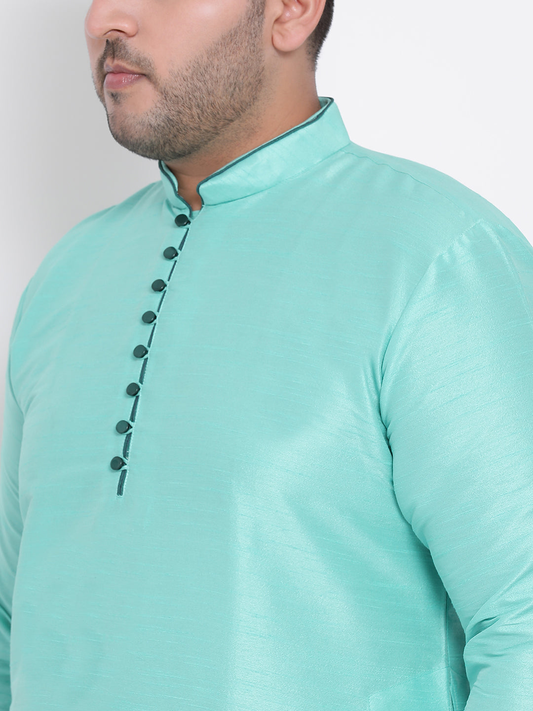 Hangup Men Partywear Green Only Kurta