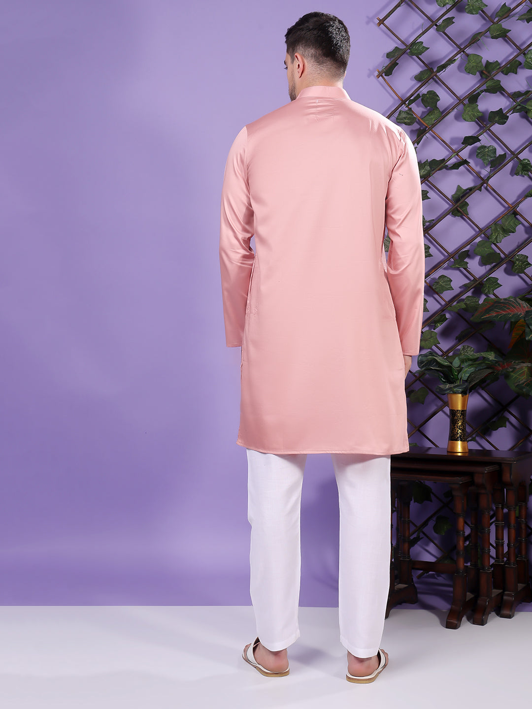 Hangup Men's  Cotton Kurta Only