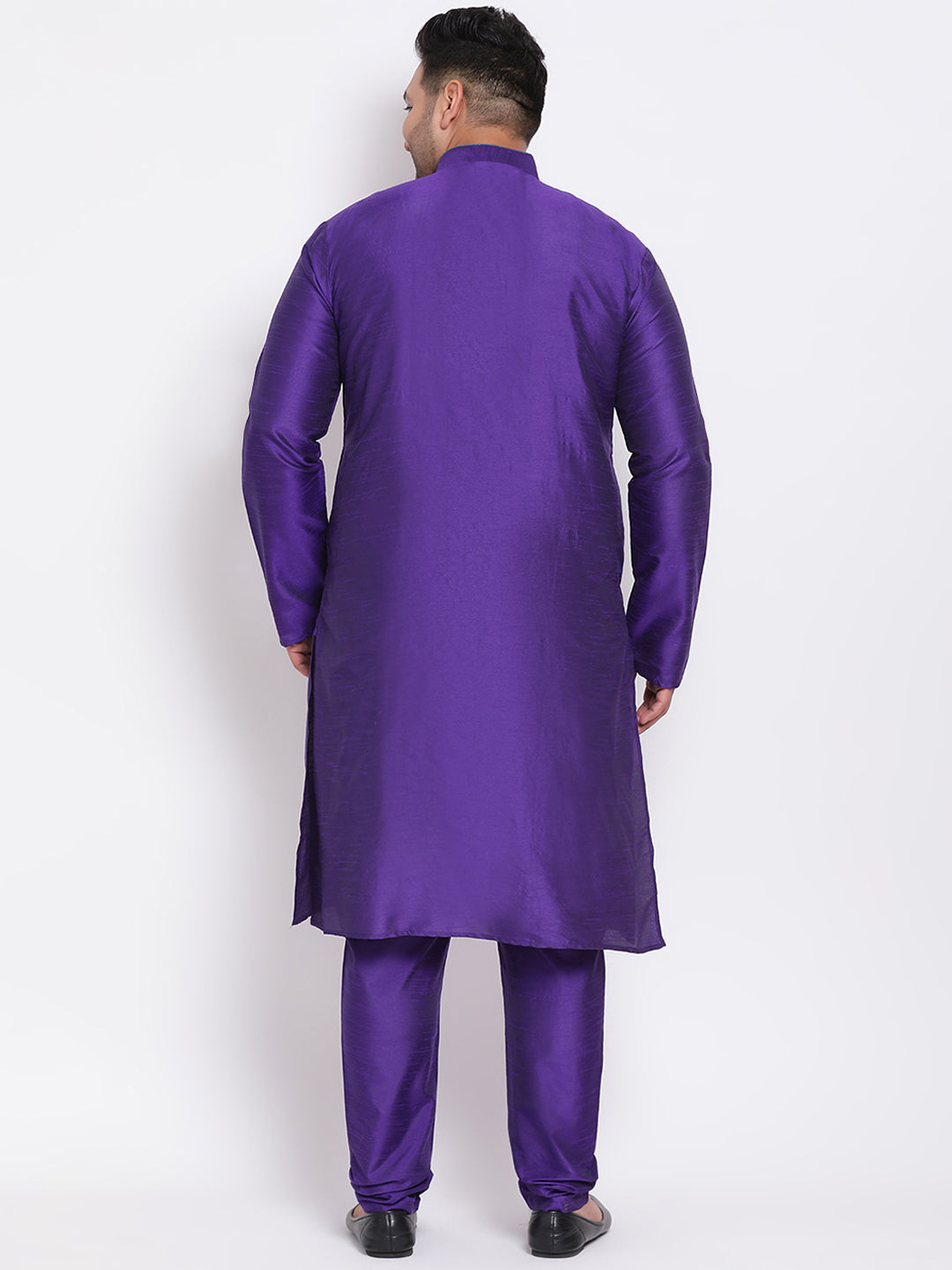 HANGUP Men Regular Fit Solid Silk Kurta Pyjama