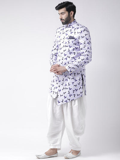 Hangup Men's Ethnic Partywear Sherwani Set with salwar