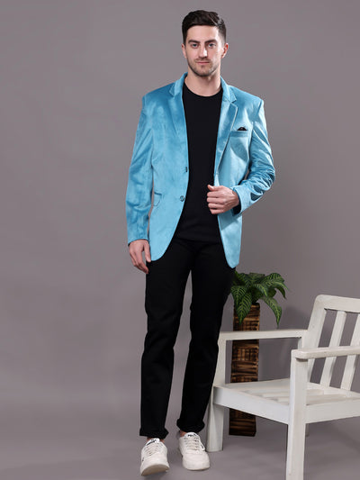 Hangup Men's Velvet 2Button Blazer