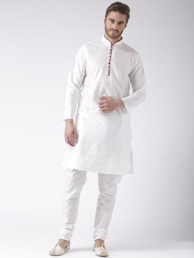 Hangup Men's Regular Solid Blend Kurta Pajama