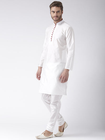 Hangup Men's Regular Solid Blend Kurta Pajama