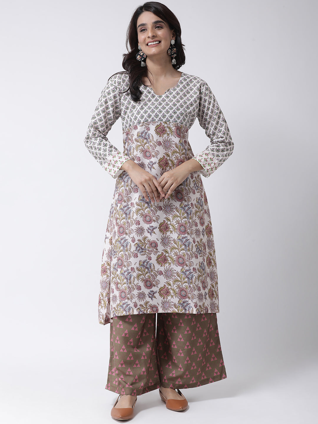 Hangup Women's Ethnic Wear Printed Women KurtaSet