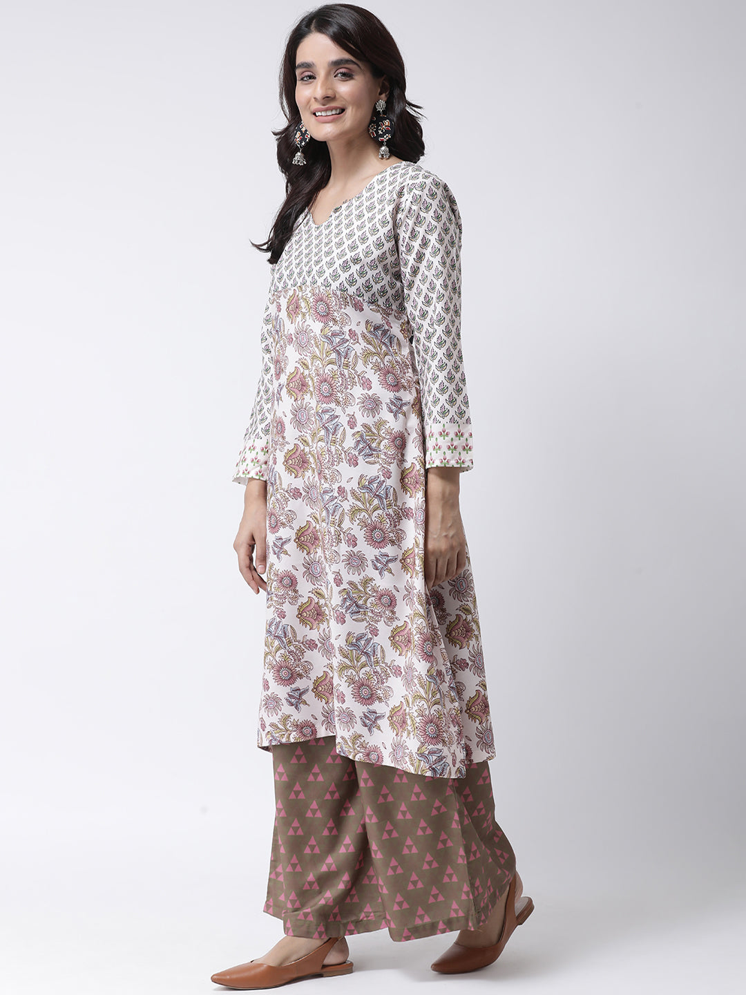 Hangup Women's Ethnic Wear Printed Women KurtaSet