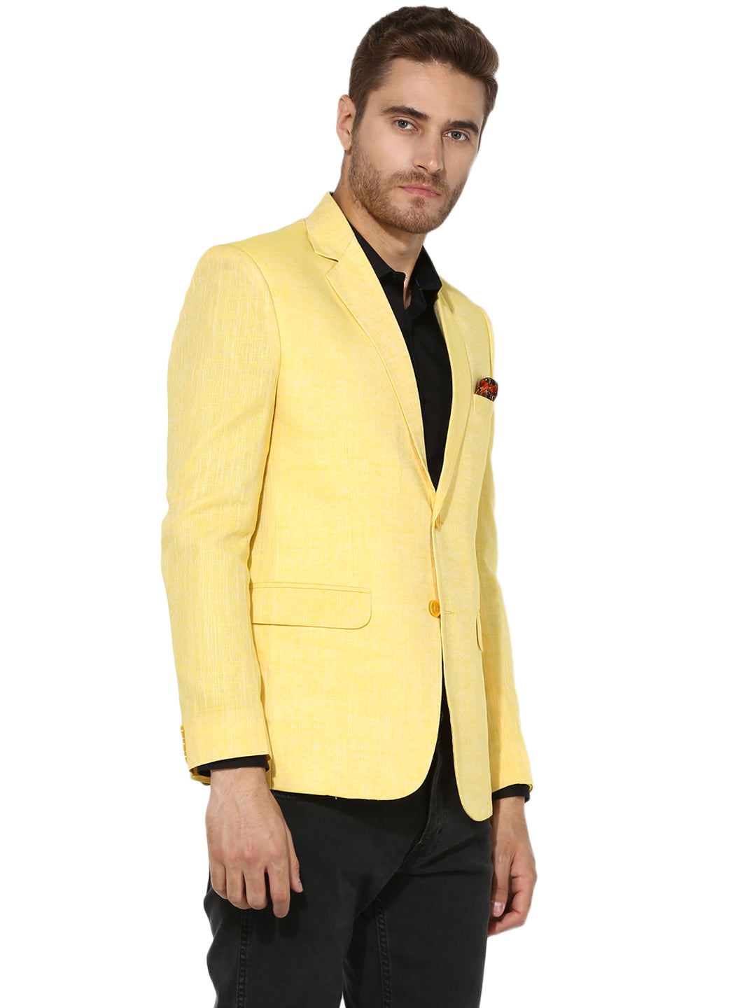 Hangup Men's Casual Solid Blazer