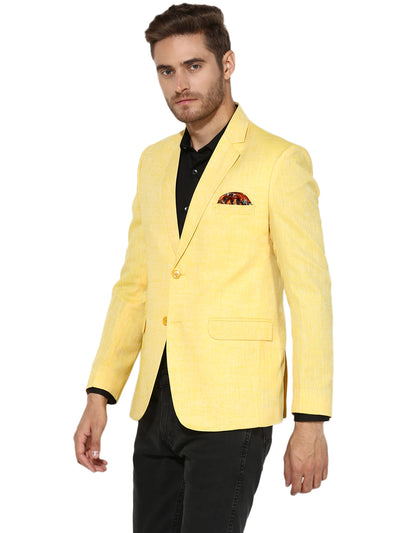 Hangup Men's Casual Solid Blazer