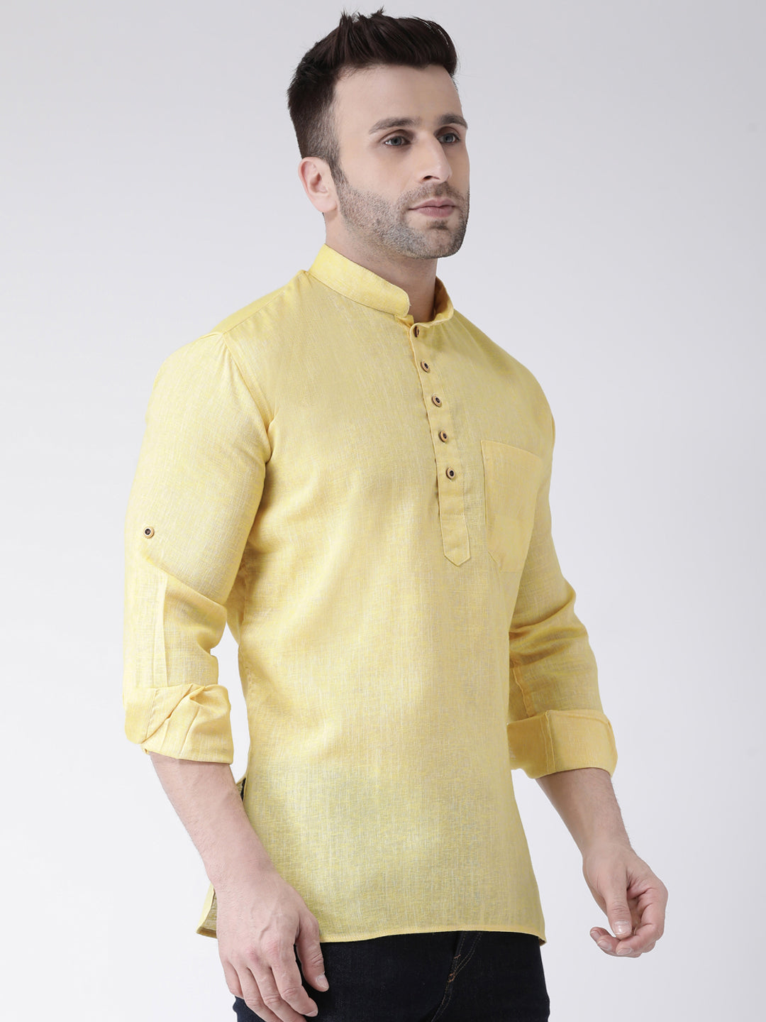 Hangup Men Casual Solid Kurta