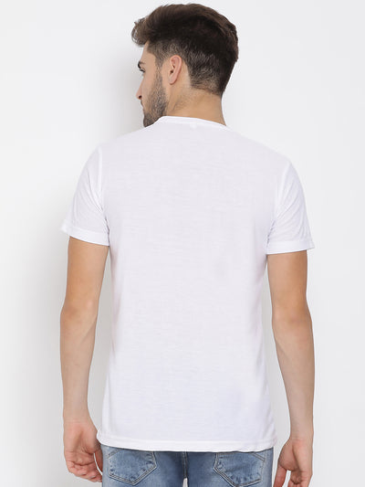 HANGUP Men Printed Cotton Casual T shirt