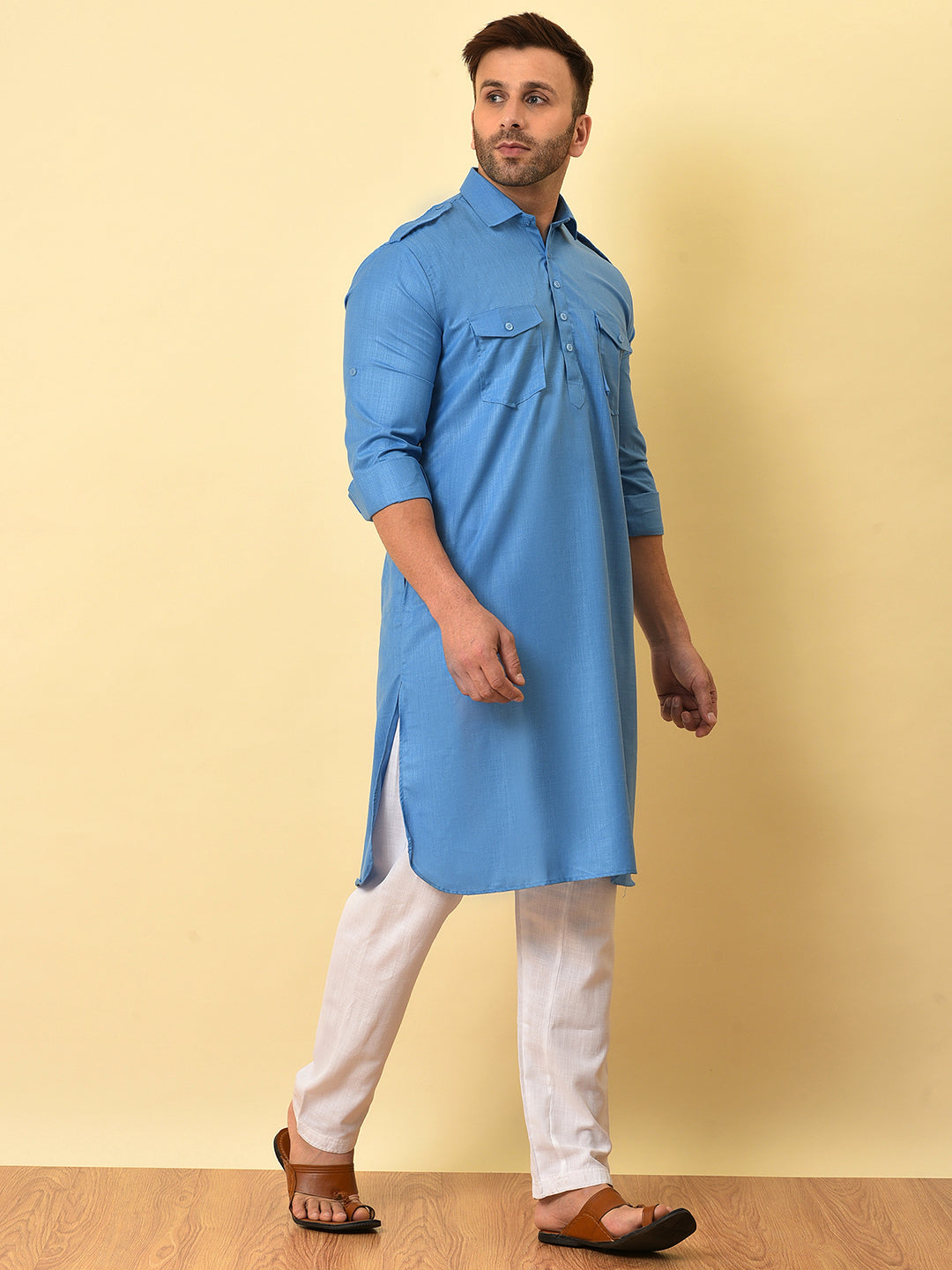 Hangup Men's Ethnic Pathani Set