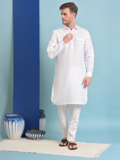 Hangup Men's Ethnic Pathani Kurta Pyjama Set