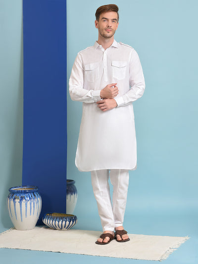 Hangup Men's Ethnic Pathani Kurta Pyjama Set