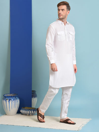 Hangup Men's Ethnic Pathani Kurta Pyjama Set