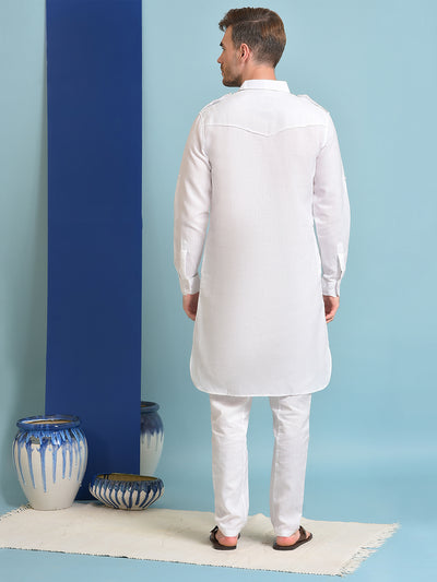 Hangup Men's Ethnic Pathani Kurta Pyjama Set