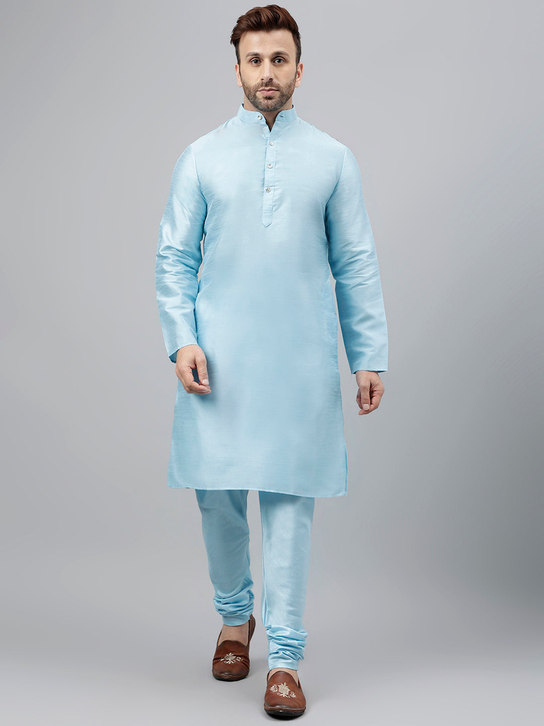 Hangup Men's Ethnic Kurta with Churidar Set