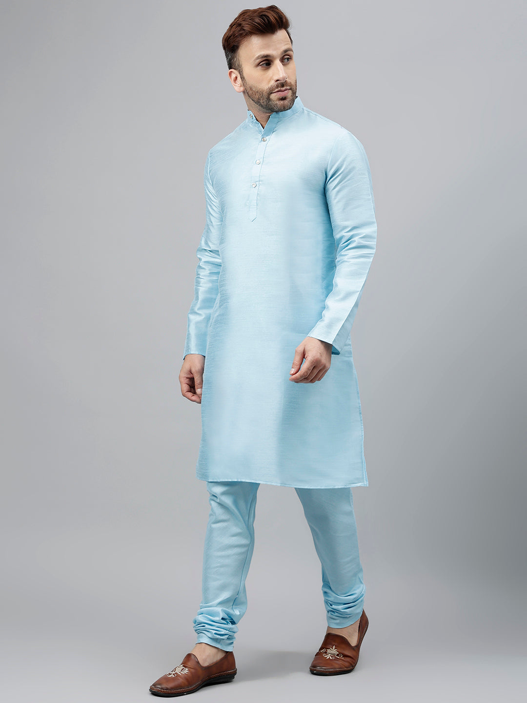 Hangup Men's Ethnic Kurta with Churidar Set