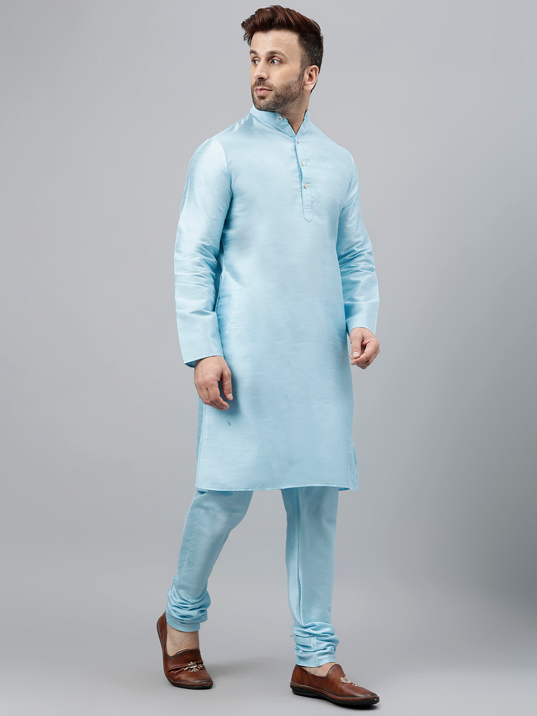 Hangup Men's Ethnic Kurta with Churidar Set