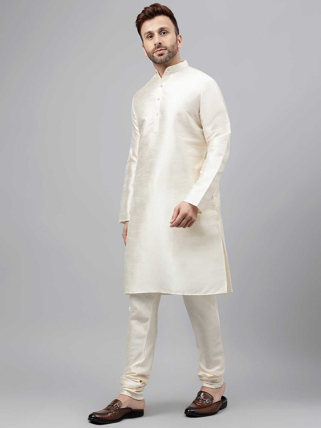 Hangup Men's Ethnic Kurta with Churidar Set