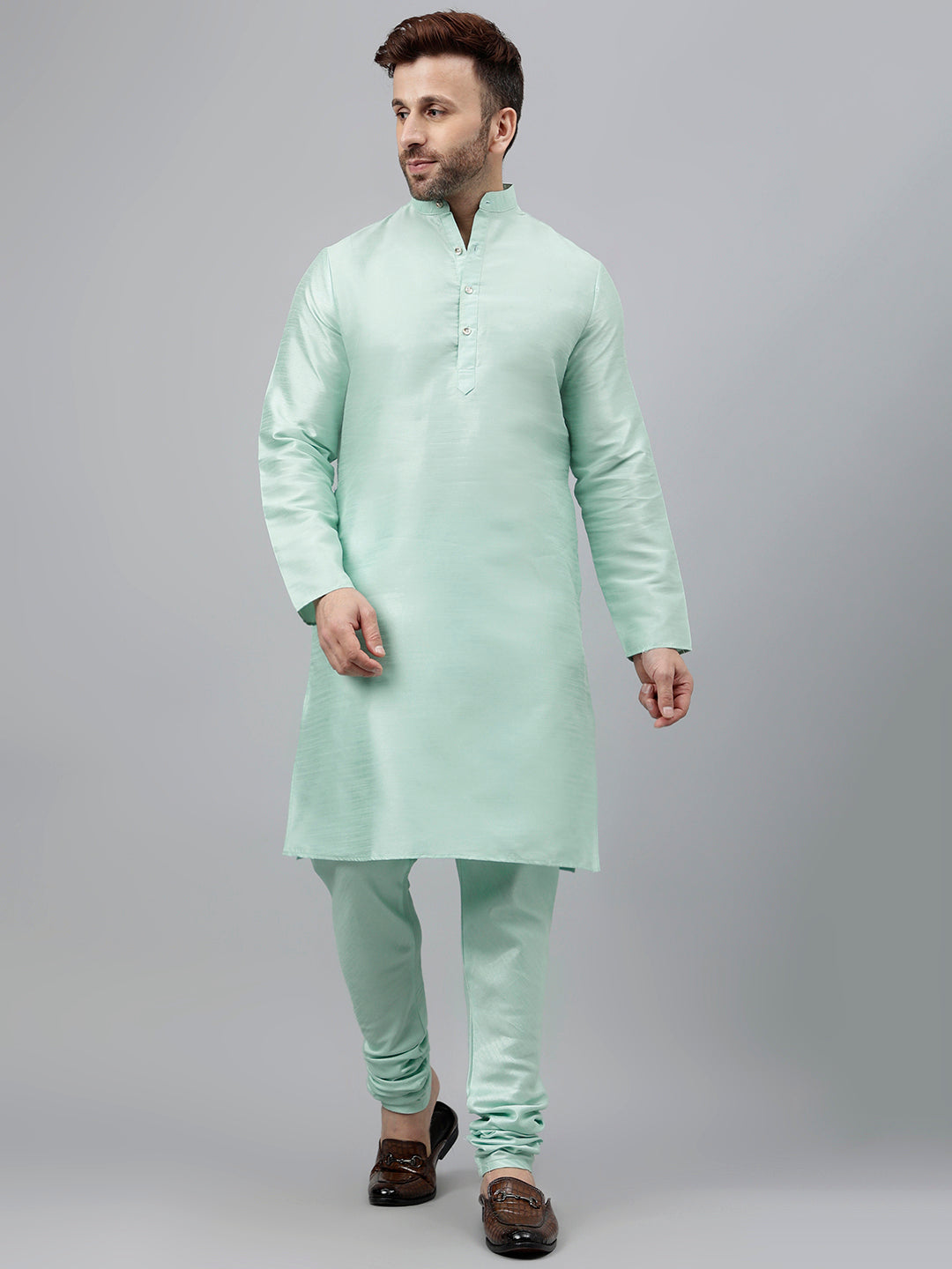 Hangup Men's Ethnic Kurta with Churidar Set