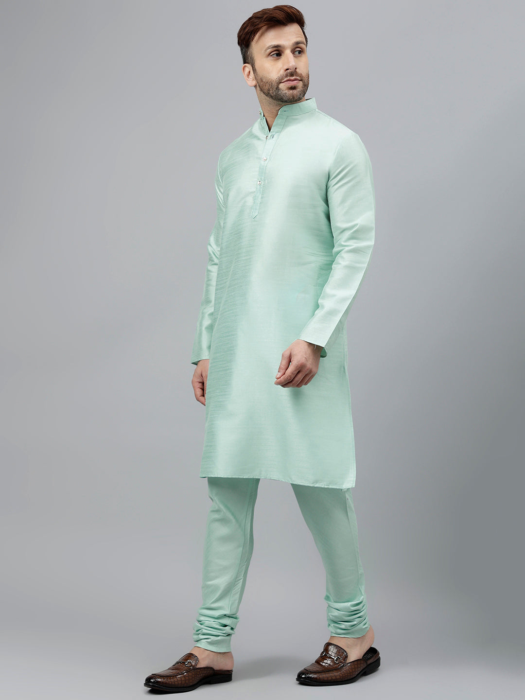 Hangup Men's Ethnic Kurta with Churidar Set