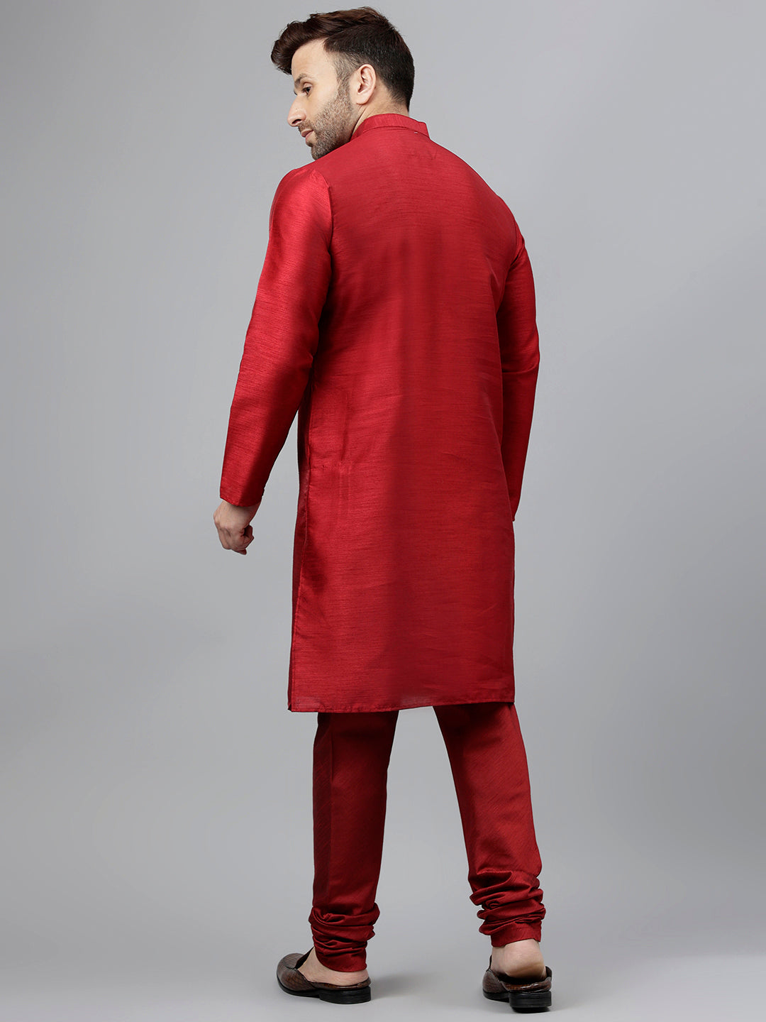 Hangup Men's Ethnic Kurta Pyjama and Blazer Set