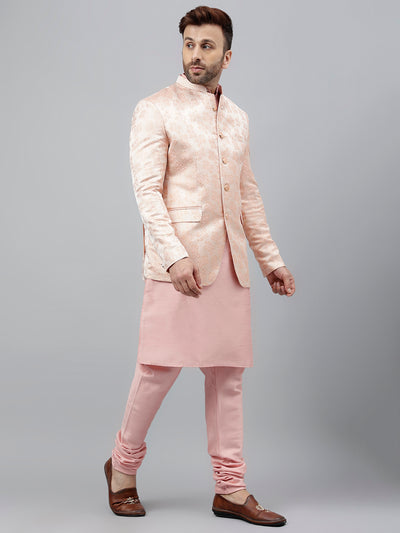 Hangup Men's Ethnic Kurta Pyjama and Blazer Set