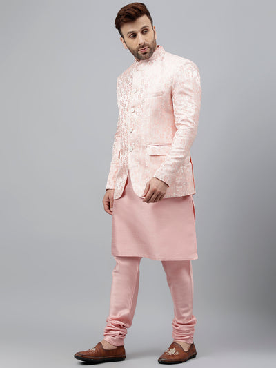 Hangup Men's Ethnic Kurta Pyjama and Blazer Set