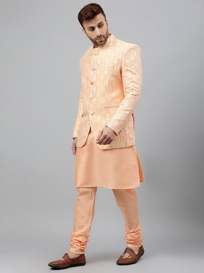 Hangup Men's Ethnic Kurta Pyjama and Blazer Set