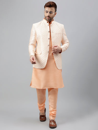 Hangup Men's Ethnic Kurta Pyjama and Blazer Set