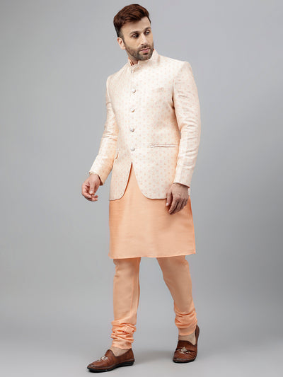 Hangup Men's Ethnic Kurta Pyjama and Blazer Set