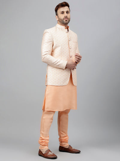 Hangup Men's Ethnic Kurta Pyjama and Blazer Set