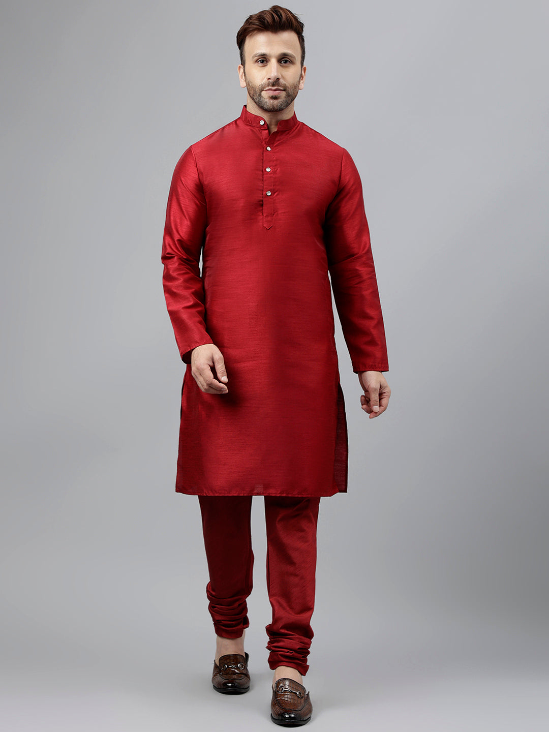 Hangup Men's Ethnic Kurta Pyjama and Blazer Set