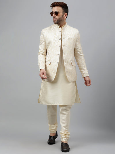 Hangup Men's Ethnic Kurta Pyjama and Blazer Set