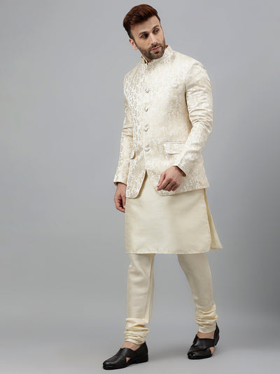 Hangup Men's Ethnic Kurta Pyjama and Blazer Set